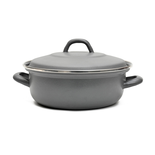 Classica Heavy Duty 26cm/4.2L Steel Casserole w/ Lid - Blue Grey