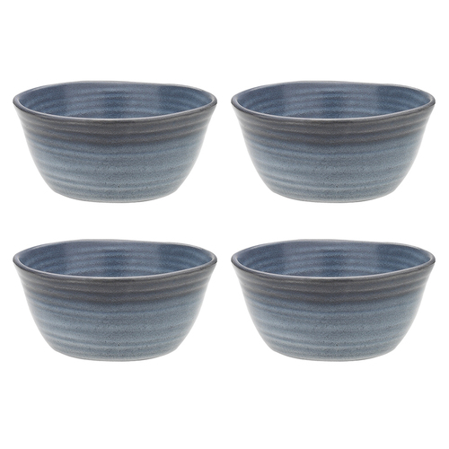 4PK Ecology Ottawa Indigo Stoneware Rice Food Bowl 13.5cm