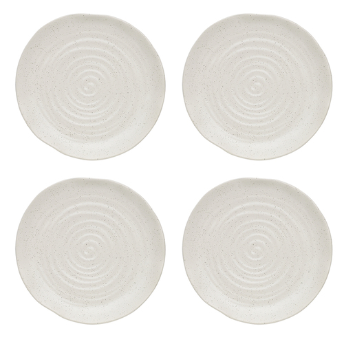 4PK Ecology Ottawa Calico Stoneware Side Serving Plate 21cm
