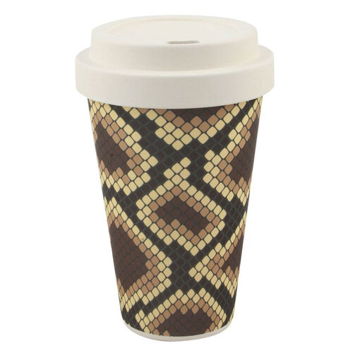 Keycraft Bamboo Travel Mug - Snake Skin