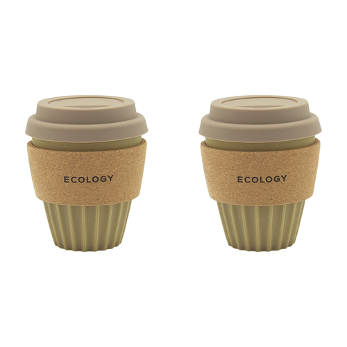 2PK Ecology Wander Coffee Tumbler Carry Cup 300ml Ochre