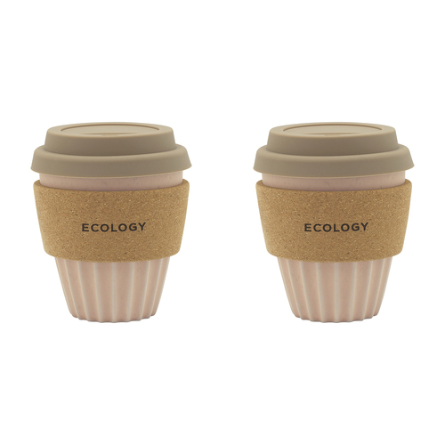 2PK Ecology Wander Coffee Tumbler Carry Cup 300ml Pink