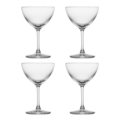 4pc Ecology 80ml Classic Crystalline Wine Glass Nick & Nora Drinkware - Clear