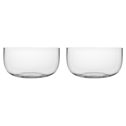 2PK Ecology Soda Lime Glass Classic Salad Bowl Server 26cm
