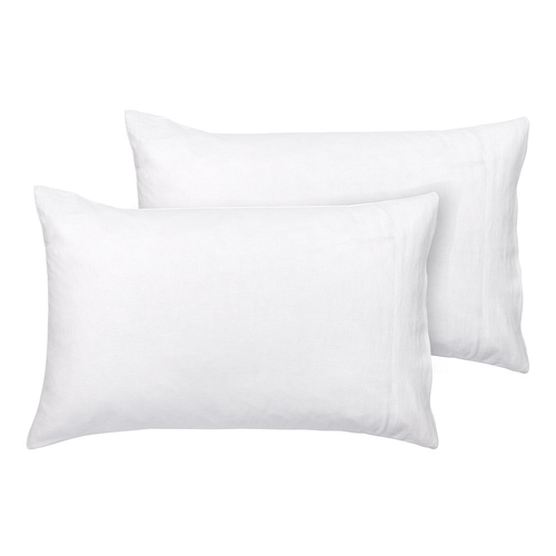 Ecology Dream Pillowcase Pair Size 73 x 48cm White Bedding