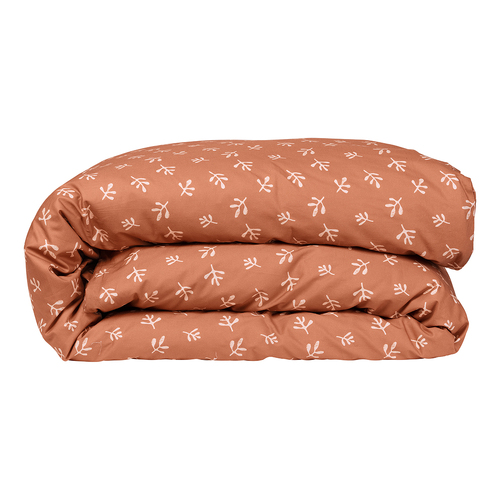 Ecology Cushion Blush Series Quilt Cover Size Queen Clay/Blush Bedding
