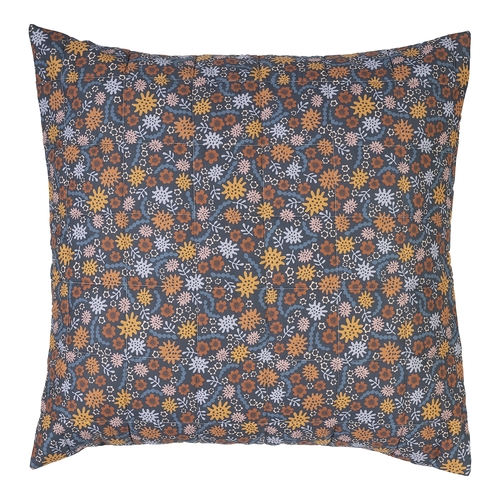 Ecology Sea Euro Pillowcase Size 65 x 65cm Blue/Clay/Pink Bedding