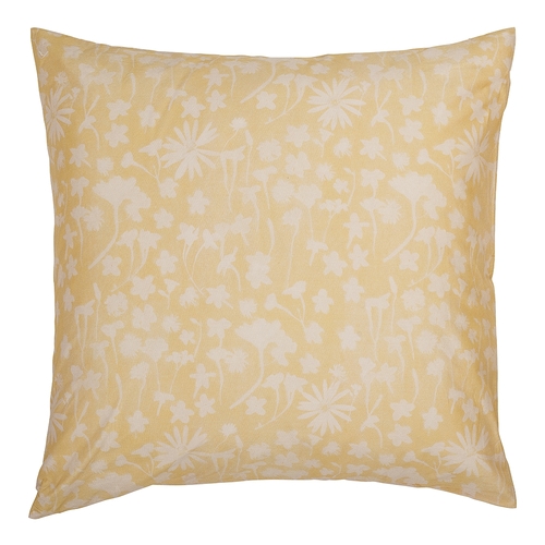 Ecology Solaris Euro Pillowcase Size 65 x 65cm Blush/Lemon Bedding