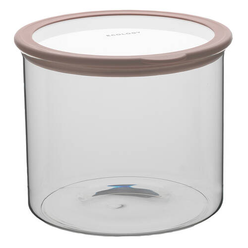 Ecology Store Round 4.3L Glass Barrel/Canister 20.8cm - Clear Lid