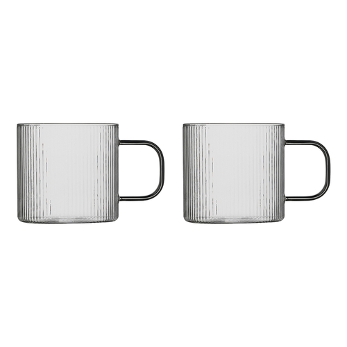 2pc Ecology Infuse 350ml Glass Tea/Coffee Cup - Clear