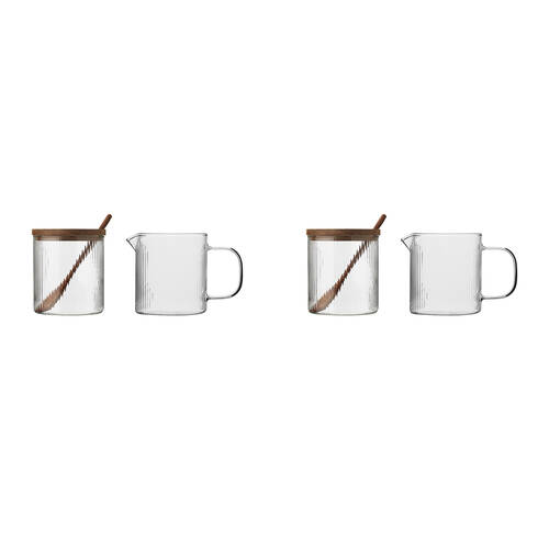 2PK Ecology Infuse 250ml Glass Sugar & Creamer Set 8x16cm