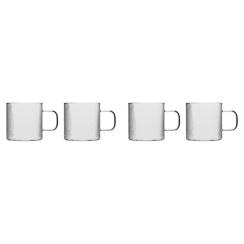 4pc Ecology 440ml Infuse Classic Glass Tea/Coffee Cups 12x9cm