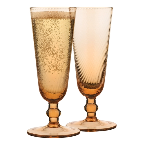 4pc Ecology Aveline Champagne/Wine Flutes/Glasses Set Marigold 150ml