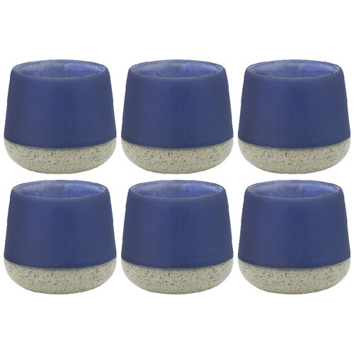 6PK Ecology Stoneware Kitchenware Hull Cuddle Drinking Mug Cup 270ml Periwinkle