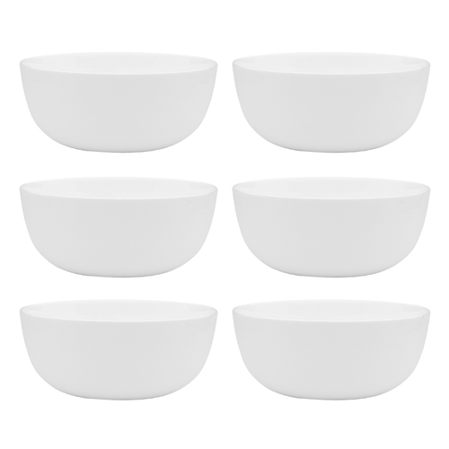 6PK Ecology 16cm Canvas Noodle/Soup Bowl Coupe Dinnerware - White