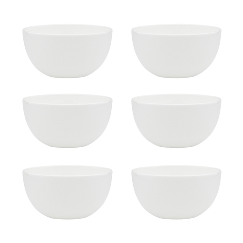 6PK Ecology 10cm Canvas Rice Bowl Coupe Dinnerware - White