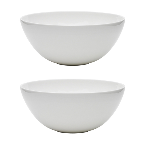 2PK Ecology 20cm Canvas Laksa Soup/Food Serving Bowl - White