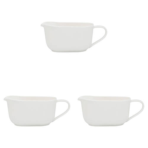 3PK Ecology Fine Bone China Canvas Kitchen Jug 450ml - White