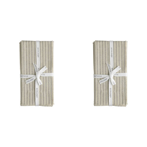 8pc Ecology Tonka Soft Cotton Table Napkins 45x45cm