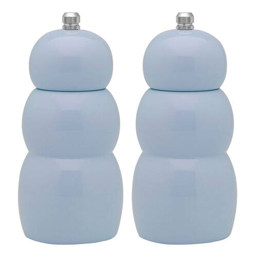 2PK Ecology High Gloss Rubber Wood Salt and Pepper Pod Grinder 15.5cm Horizon