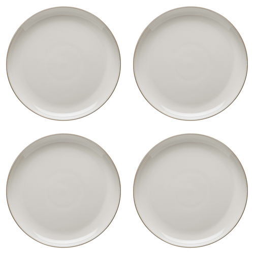 4PK Ecology Stoneware Dinnerware Element Dinner Plate 26.5cm Blanc