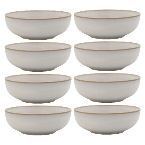 8PK Ecology Stoneware Dinnerware Element Bowl 18cm Blanc