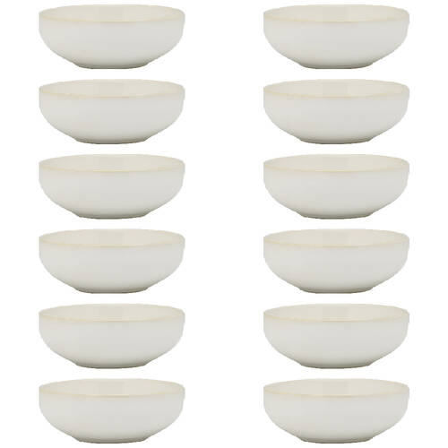 12PK Ecology Element Stoneware Bowl Tableware 11cm - Blanc