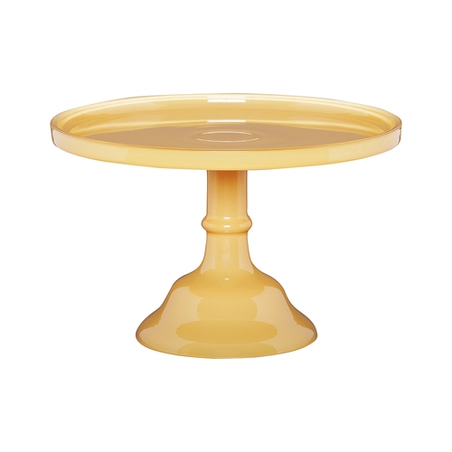 Ecology Glass Torte Cake Stand Dessert Display 25x15.5cm Honey Yellow