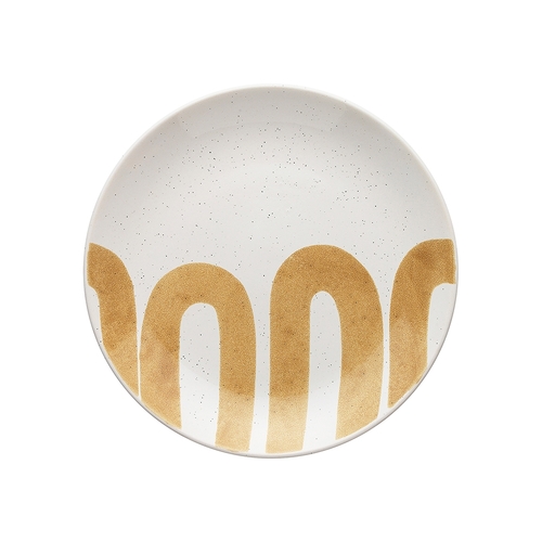 Ecology Nomad Stoneware Glazed Side Plate 21cm Amber
