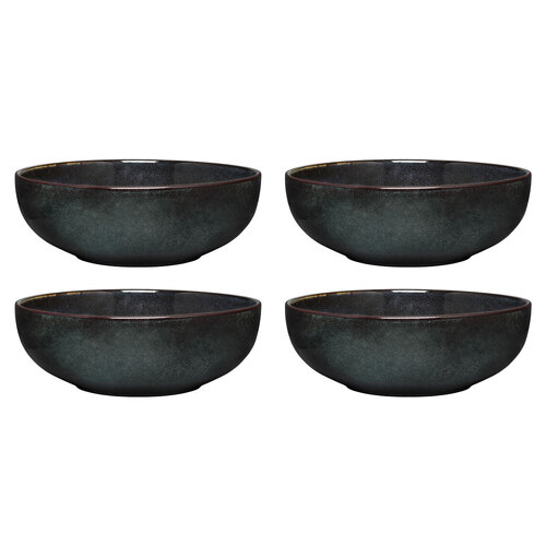 4PK Ecology Element 18cm Stoneware Soup Bowl Round - Raven