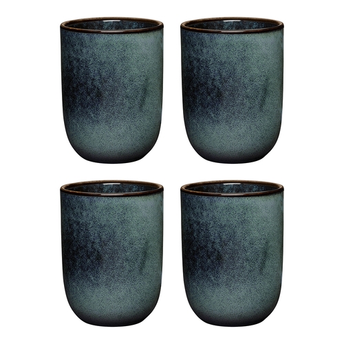 4pc Ecology Element Stoneware 250ml Cuddle Mug - Raven