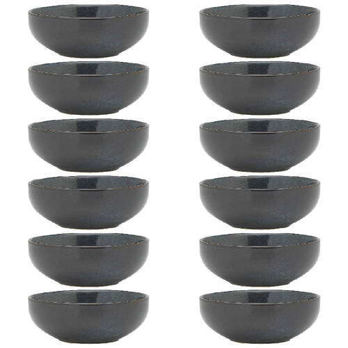 12PK Ecology Element Stoneware Bowl Tableware 11cm - Raven