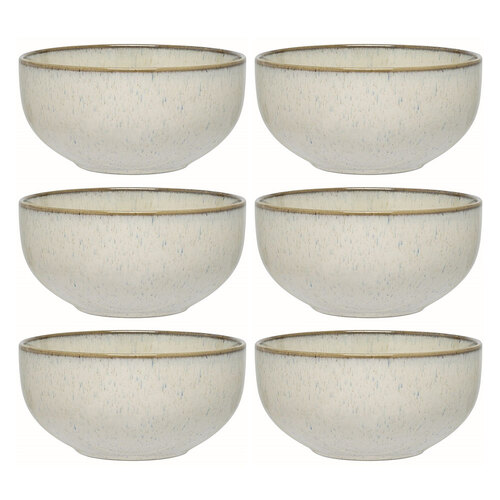 6PK Ecology Element 14cm Stoneware Noodle Bowl Round - Doe