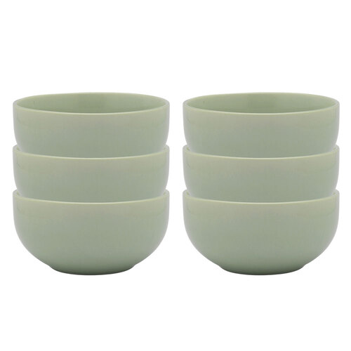 6PK Ecology Element 14cm Stoneware Noodle Bowl Round - Dew