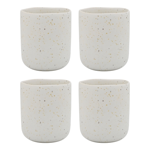4pc Ecology Domus Stoneware 270ml/9.5cm Cuddle Mug - Ecru