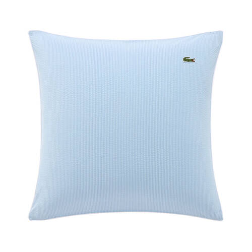 Lacoste L Tamis Euro Soft Bedding Pillowcase 100% Cotton Sateen 65x65cm Sky