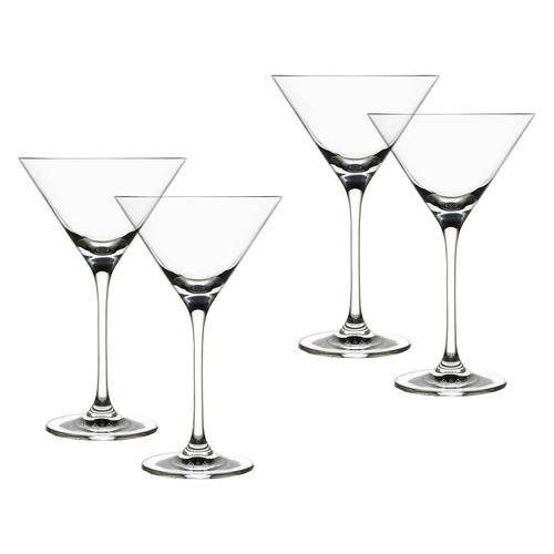4pc Ecology Classic 210ml Martini Glasses Drinkware Set - Clear