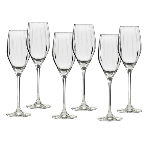 6pc Ecology Twill Prosecco Drinking Glass Set 170ml