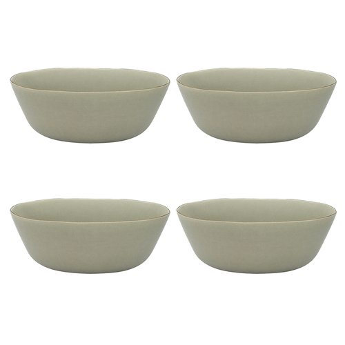 4PK Ecology Malta Matte Stoneware Food Bowl 17x6.5cm Sage