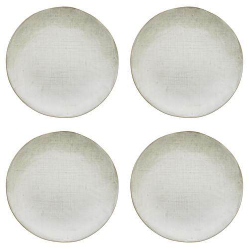 4PK Ecology Dinnerware Stoneware Linen Dinner Plate 27cm Birch