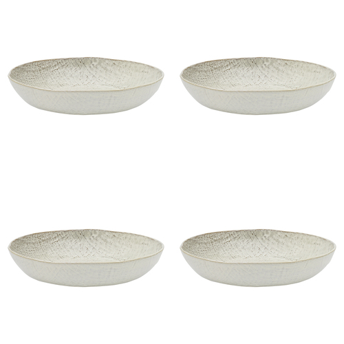 4PK Ecology Dinnerware Stoneware Linen Dinner Bowl 22.5cm Birch