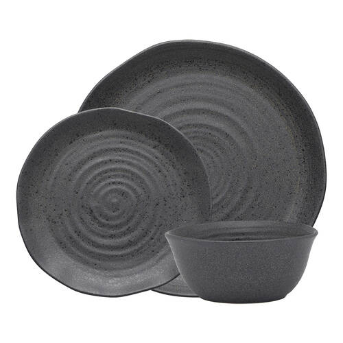 12pc Ecology Ottawa Stoneware Dinner Set Tableware - Stone