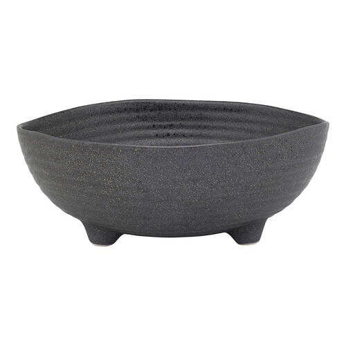 Ecology Ottawa Stoneware Chunky Leg Bowl 25cm - Stone