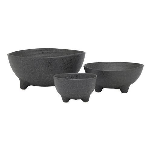 3pc Ecology Ottawa Stoneware Nesting Bowls Tableware Stone