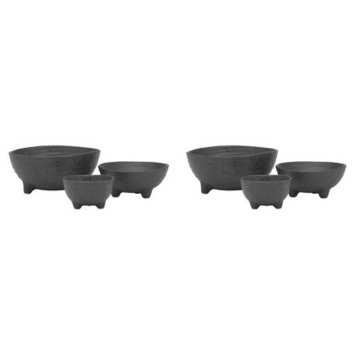 6pc Ecology Ottawa Stoneware Nesting Bowls Tableware Stone