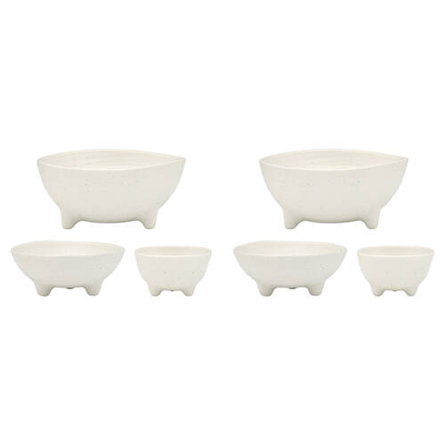 6pc Ecology Ottawa Stoneware Nesting Bowls Tableware Calico