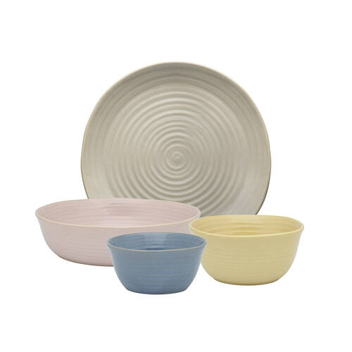 4pc Ecology Ottawa Stoneware Dinner Set Plate/Bowl Tableware