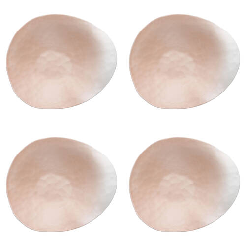 4PK Ecology Reactive Glaze Porcelain Oyster Serving Bowl 22cm Pink Salt