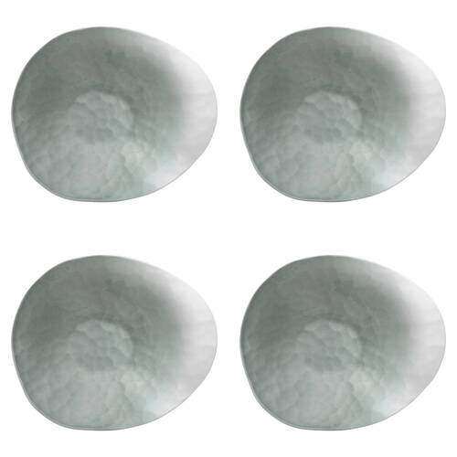4PK Ecology Lightweight Reactive Glaze Porcelain Oyster Serving Bowl 22cm Meadow