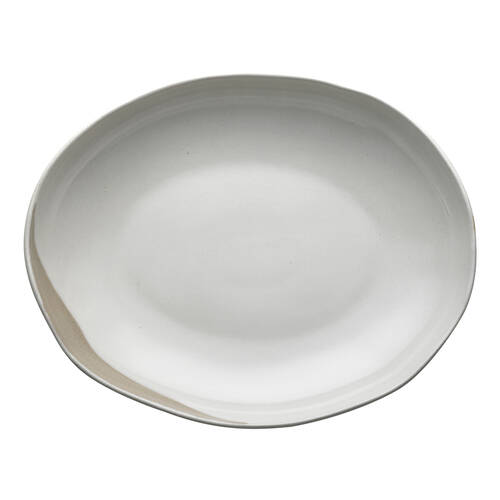 Ecology Nest Stoneware Oval Serving Bowl Tableware 36x28cm White